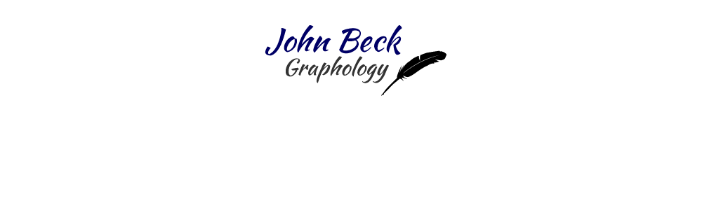 Slideshow 6: John Beck Graphology. Expert handwriting analysis for businesses and individuals.